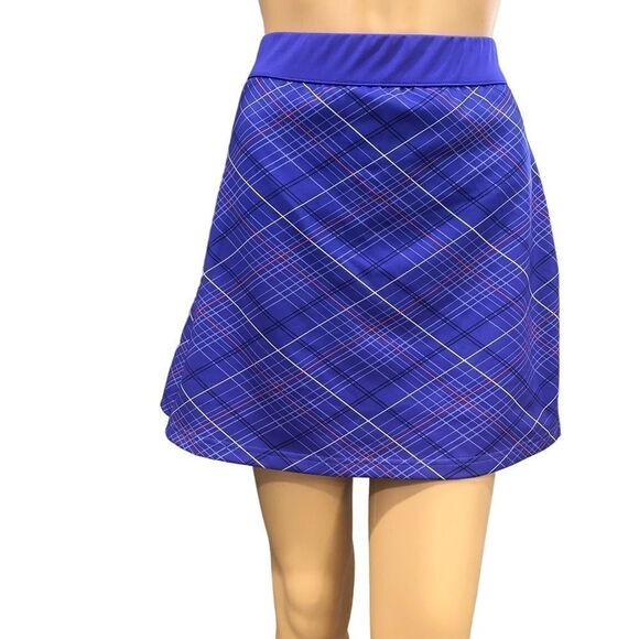 NWOT Pebble Beach Performance Geometric Printed Golf Tennis Skirt Skort  Sz L - Picture 1 of 9